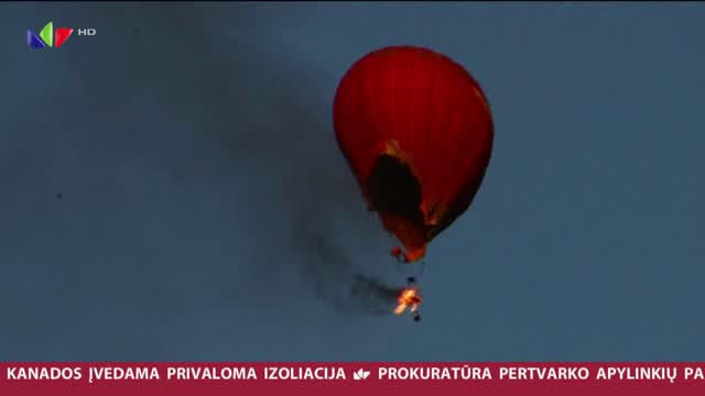 Zinios Vengrijoje Uzsidegė Oro Balionas